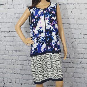 2/$20 Forenza Multicolor Sleeveless Dress Size 14 – Vibrant & Flattering Fit